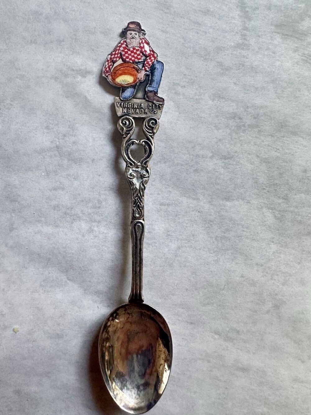 V11 Vintage Souvenir Virginia City Nevada Collectible Spoon 4"